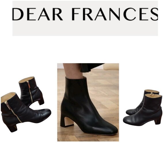 Dear Frances Turin Boot Lather booties Women's Sze EU 37 - Picture 16 of 16